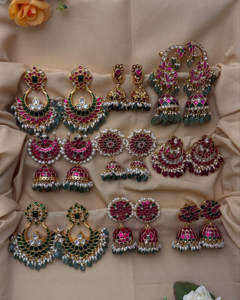 Imitation Jadau Kundan Jhumkas From 'Mahila Bangle Store'