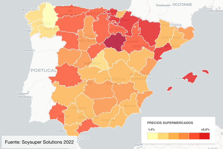 IX Barómetro anual de precios regionales de supermercados