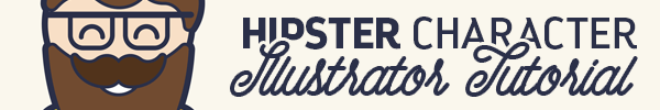 Vector Hipster Character in Illustrator