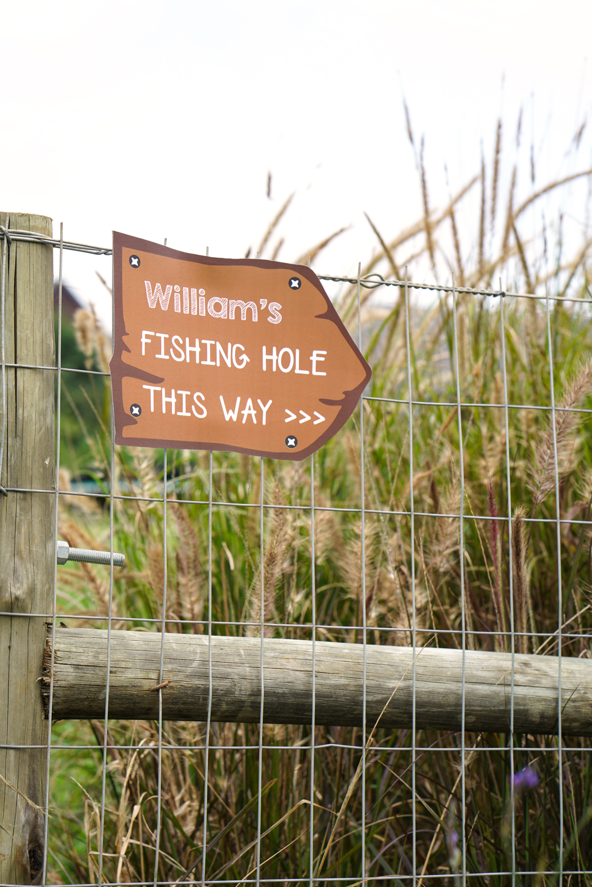 Fishing Party Sign