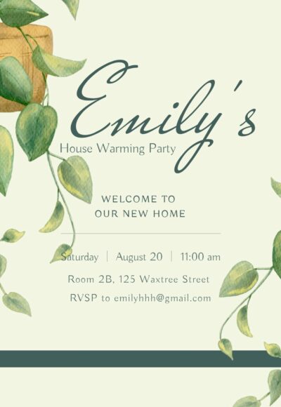 House warming invitation｜Celebrate your home sweet home with Vivipic