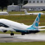 a plane taking off from a runway