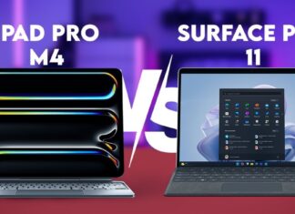 So sánh máy tính bảng iPad Pro M4 và Surface Pro 11 (Ảnh: Internet)