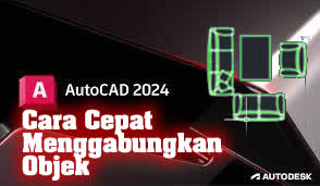 Cara cepat menggabungkan objek/membuat block hanya dalam waktu 2 detik di AutoCAD 2024