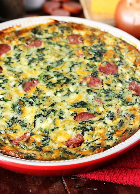 Crustless Quiche with Smoked Sausage Image