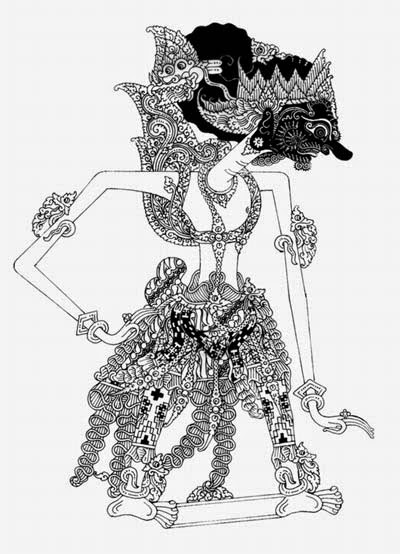 Gambar Mewarnai Wayang