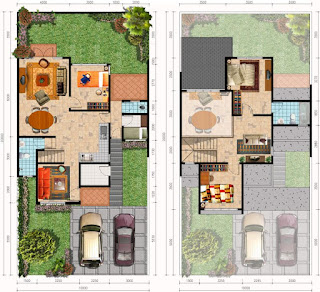 denah rumah minimalis 200 meter