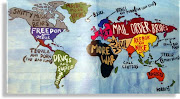 World Map made simple. Not sure why Australia is labeled racist.couldn't . (image )