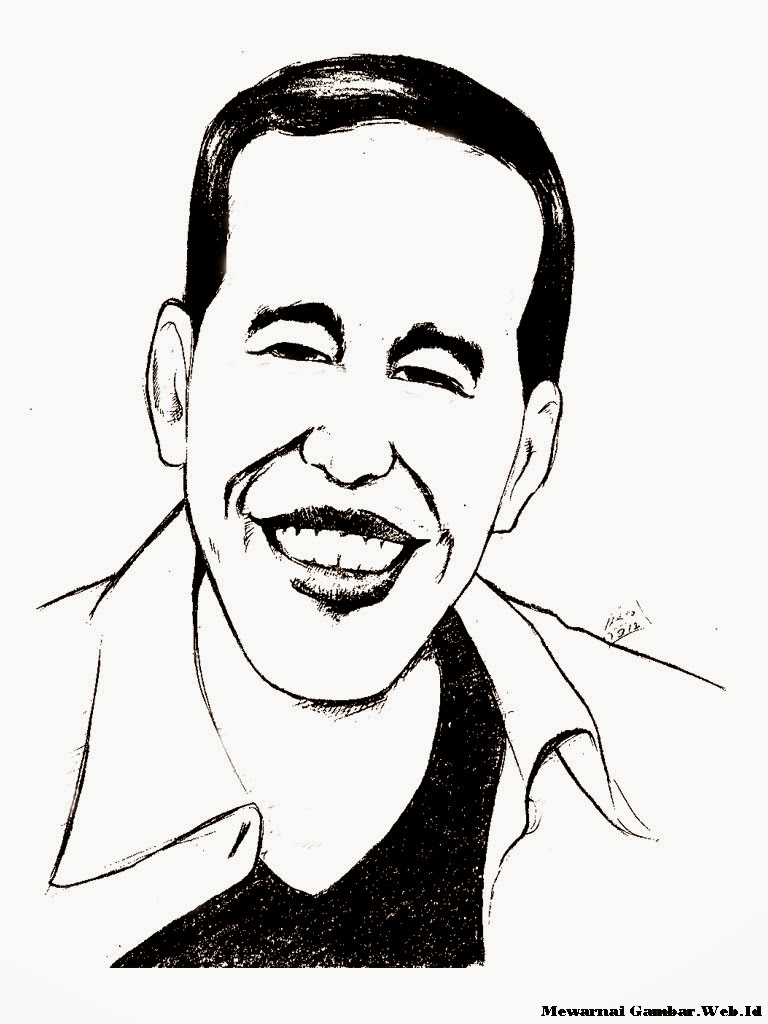 Mewarnai Gambar Karikatur Jokowi Mewarnai Gambar 