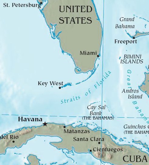 Cuba Florida map