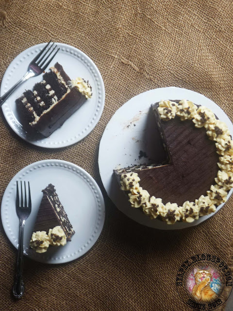 Russian Black & White Chocolate Cake