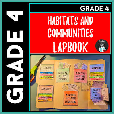 Grade 4 Photo of Habitats and Communities Interactive Lapbook