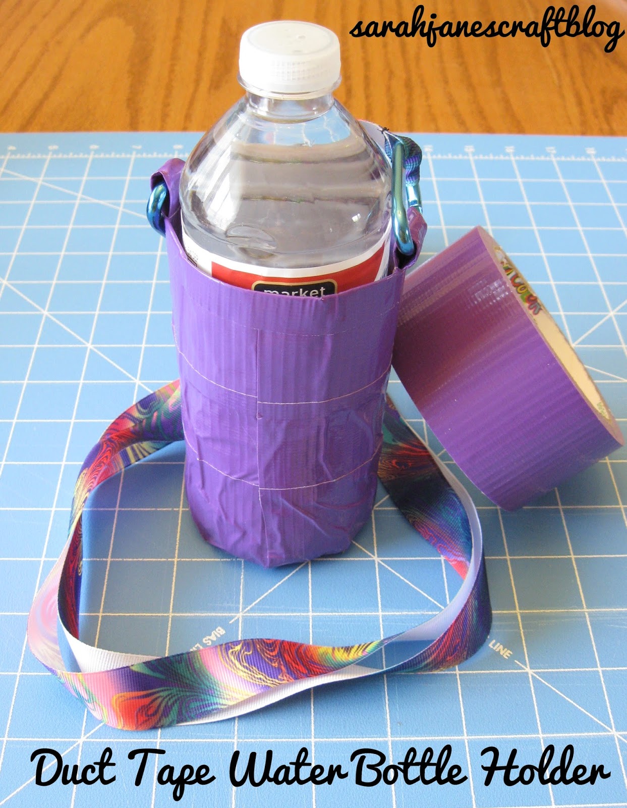 Sarah Jane's Craft Blog: Duct Tape Water Bottle Holder