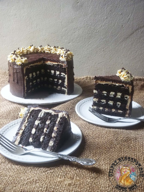 Russian Black & White Chocolate Cake