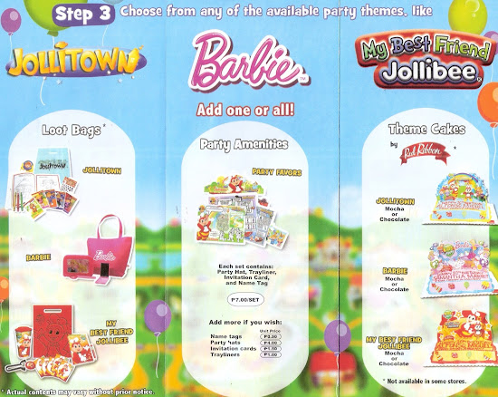 Available themes for Jollibee party