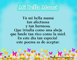 imagen poema mi bella mama 