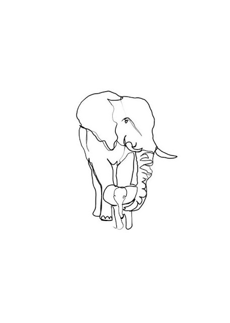 Mother-and-Baby-Elephant-Tattoo-Design