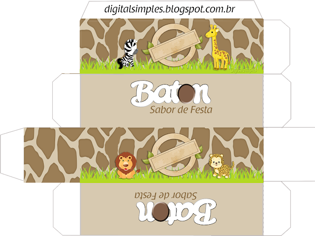 Safari Babies: Invitations and Free Printable Boxes. - Oh My Baby!