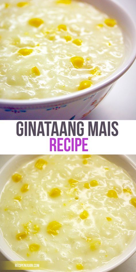 This Ginataang Mais Recipe or (Sweet Corn and Rice Pudding with Coconut Milk) is a variation of the traditional, Filipino dish called “Ginataan” which has a wide range of ingredients, from different kinds of fish, meat, and vegetables that is cooked in coconut milk, depending on what kind of ingredients are used. However, unlike most forms of ginataan, Ginataang Mais can be considered both as a dessert and a snack, depending on what time the dish is served. It is quite simple to Ginataang Mais, and delectable treat for kids and adults alike.