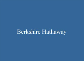 BERKSHIRE HATHAWAY Holdings