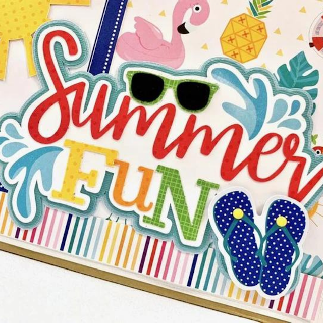 Summer Fun Scrapbook Album for photos of the beach or the pool