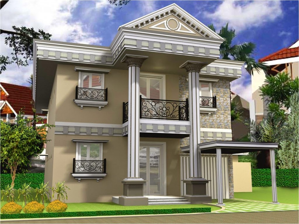  Gambar  Desain Rumah  Tingkat  Minimalis 2 Lantai Mewah dan 