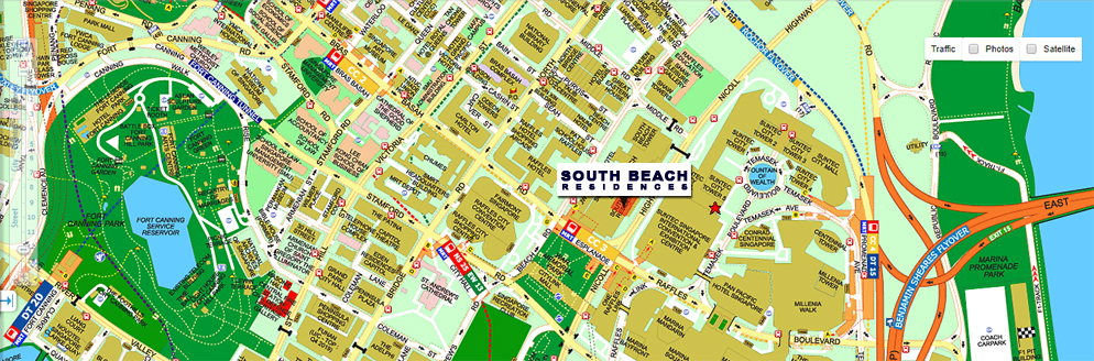 South Beach Residences Location Map