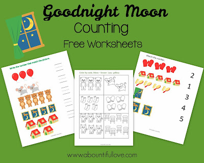 Goodnight Moon Counting Printable