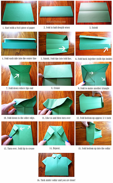 Father's Day Card: Origami Shirt & Tie Tutorial