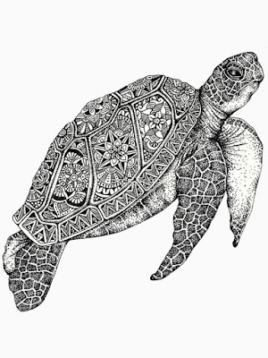 turtle-with-mandala-flowers-designs