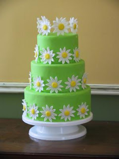 green wedding cake