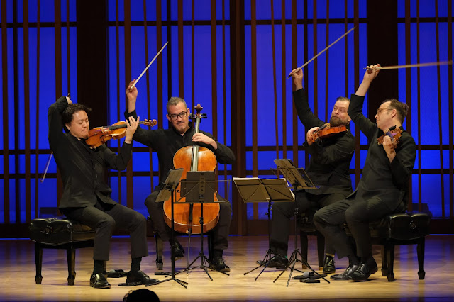 The Miró Quartet at La Jolla Music Society in 2024 [Photo:  Ken Jacques]