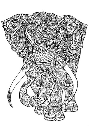 Mandala-Pattern-Elephant-Design-Tattoo-Stencil