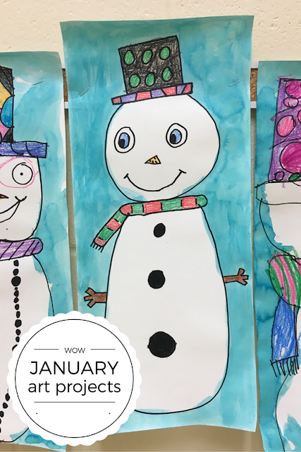 Check out these January art projects for kids. There are 4 January art projects included in this post. Click to check them out.