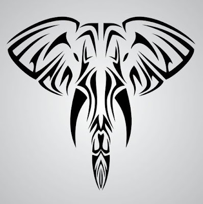 Tribal-Lines-Elephant-Tattoo-Design