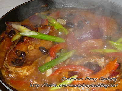 Bangus with Tausi - Cooking Procedure