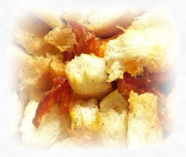 chorizo-croutons