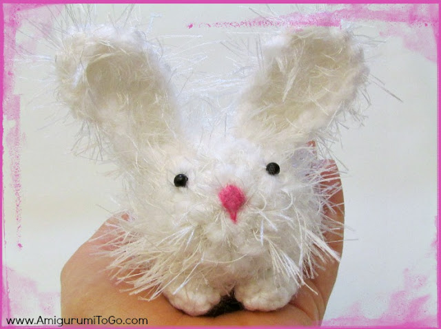 white Crochet dust bunny