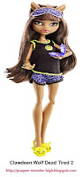 Poupée Clawdeen Wolf Dead Tired