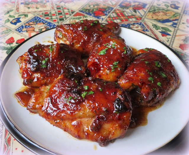 Sticky BBQ Chicken Thighs