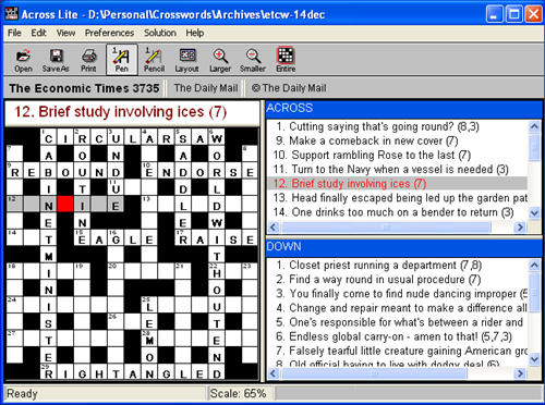 Crosswords by Graham Meyer Rosby — It’s been some time ...