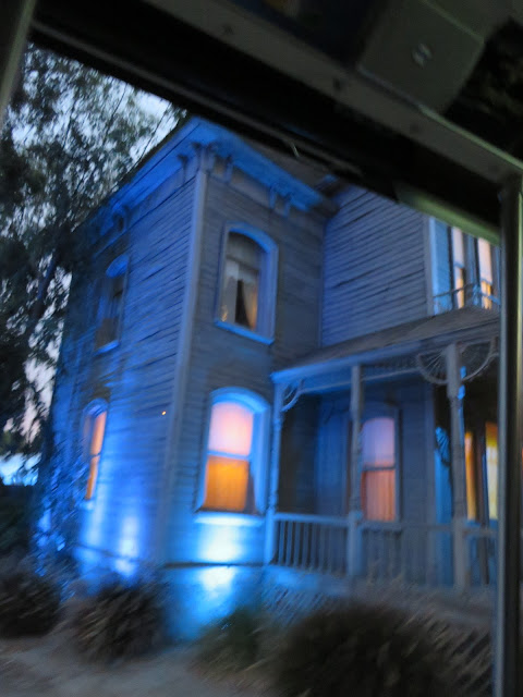 Psycho Mansion Set at Night Universal Studios Hollywood