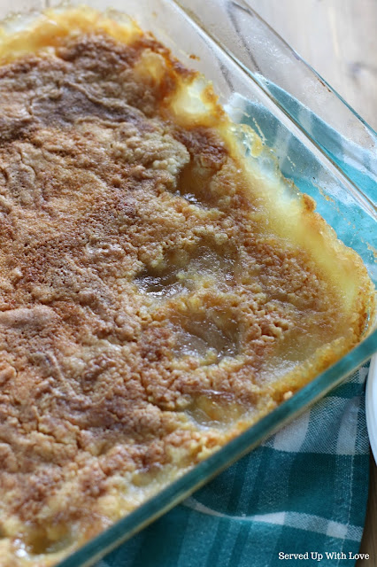 Easy Apple Cobbler Dump Cake recipe from Served Up With Love