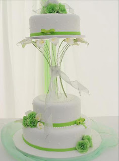 wedding green cakes