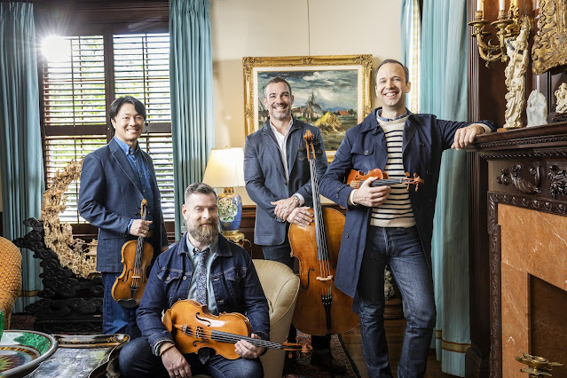 The Miró Quartet (Daniel Ching, John Largess, Joshua Gindele, William Fedkenheuer) - [Photo: Jeff Wilson]