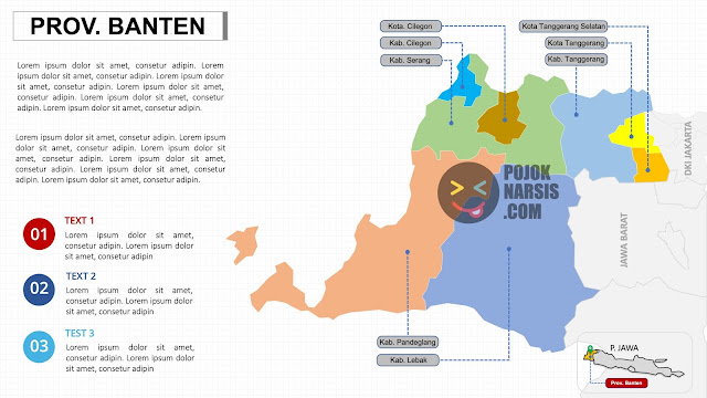 template peta provinsi banten ppt