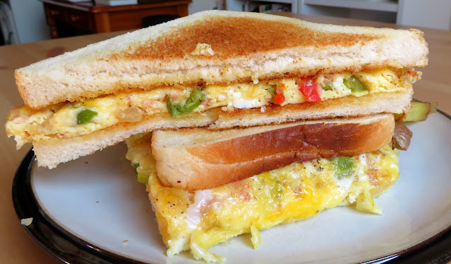 Baked Western Sandwich with Oven Hash Browns