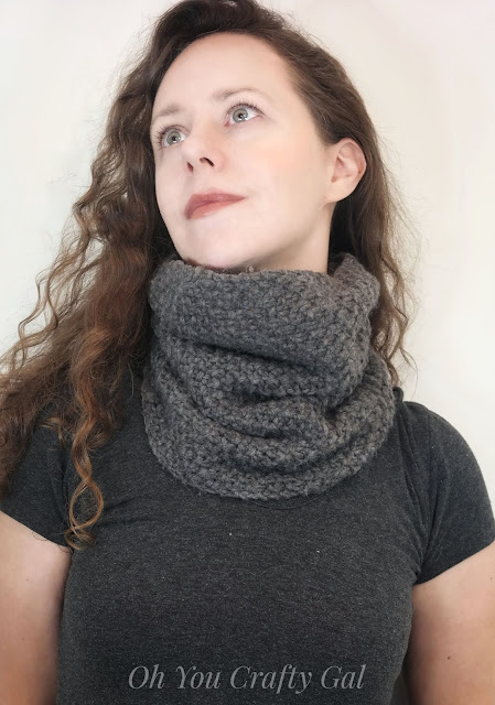 Bulky cowl scarf chunky knit women scarves