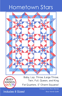 Hometown Stars Quilt Pattern by Myra Barnes of Busy Hands Quilts