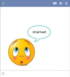 Shamed smiley big emoticon code